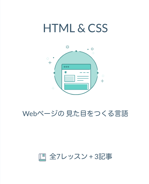 ProgateのHTML &CSSコース